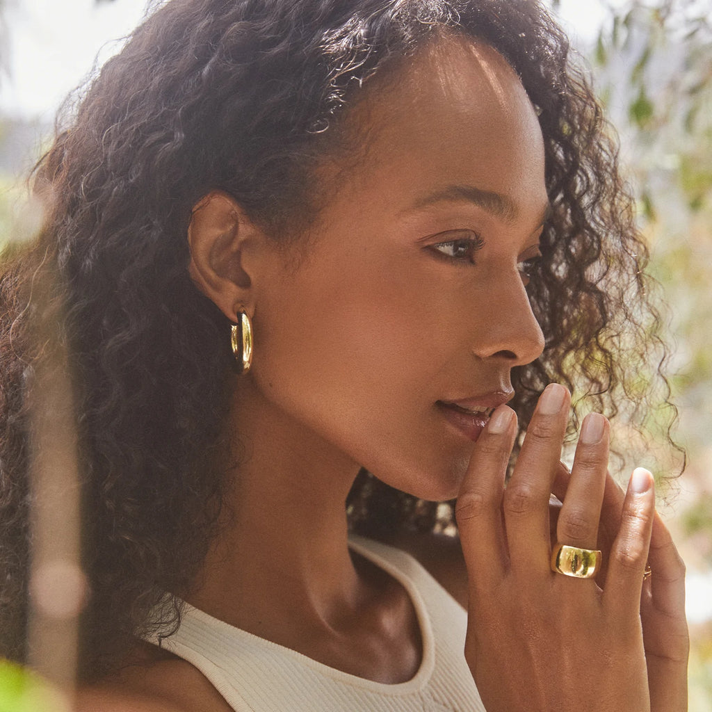 Gorjana Lou Statement Hoops - BluePeppermint Boutique