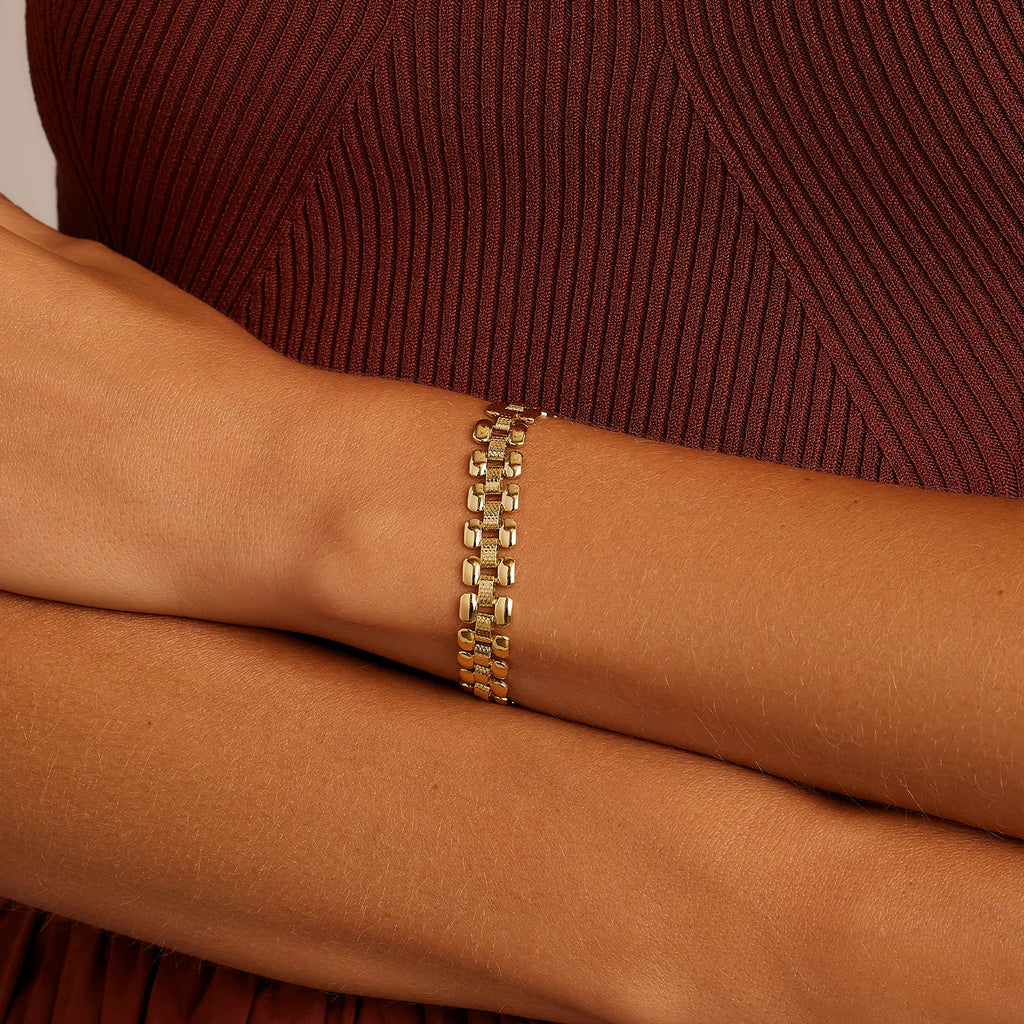 Gorjana Brooklyn Textured Bracelet - BluePeppermint Boutique