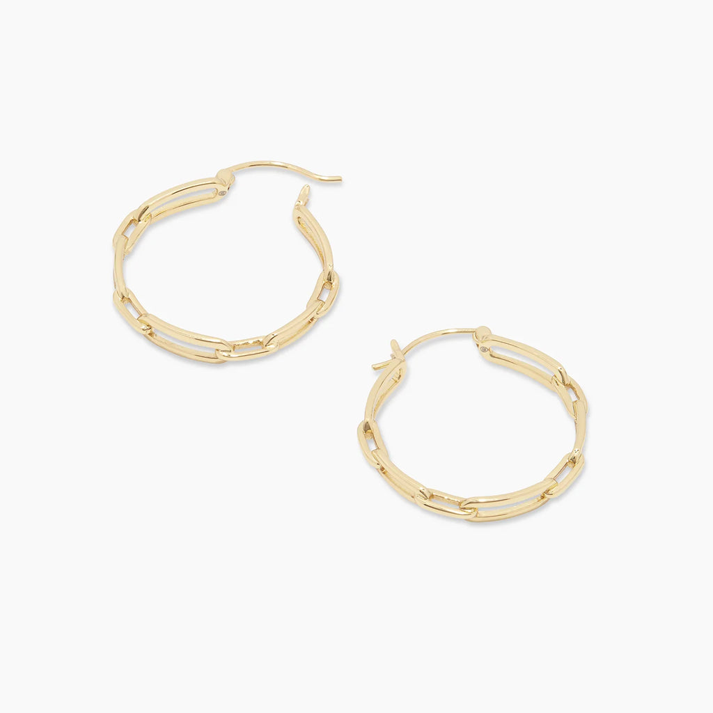 Gorjana Parker Link Hoops - BluePeppermint Boutique