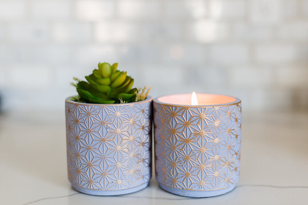 The SOi Company Garden Terrace Concrete Candle - BluePeppermint Boutique
