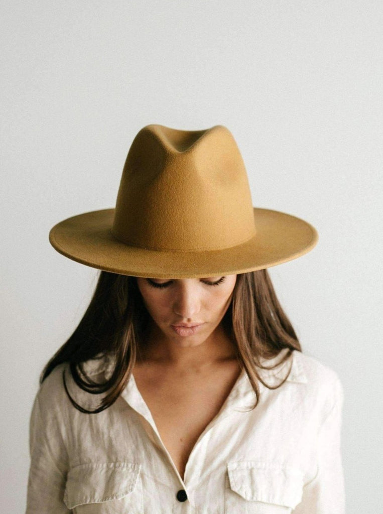 Gigi Pip Wes Fedora-Mustard - BluePeppermint Boutique