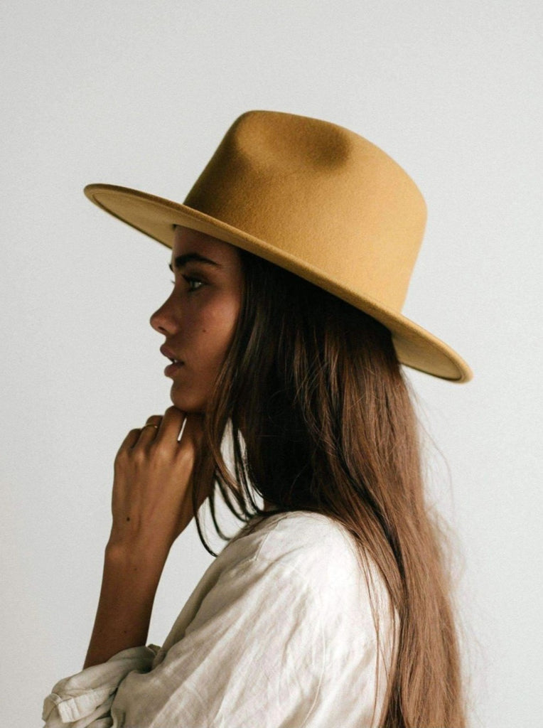 Gigi Pip Wes Fedora-Mustard - BluePeppermint Boutique