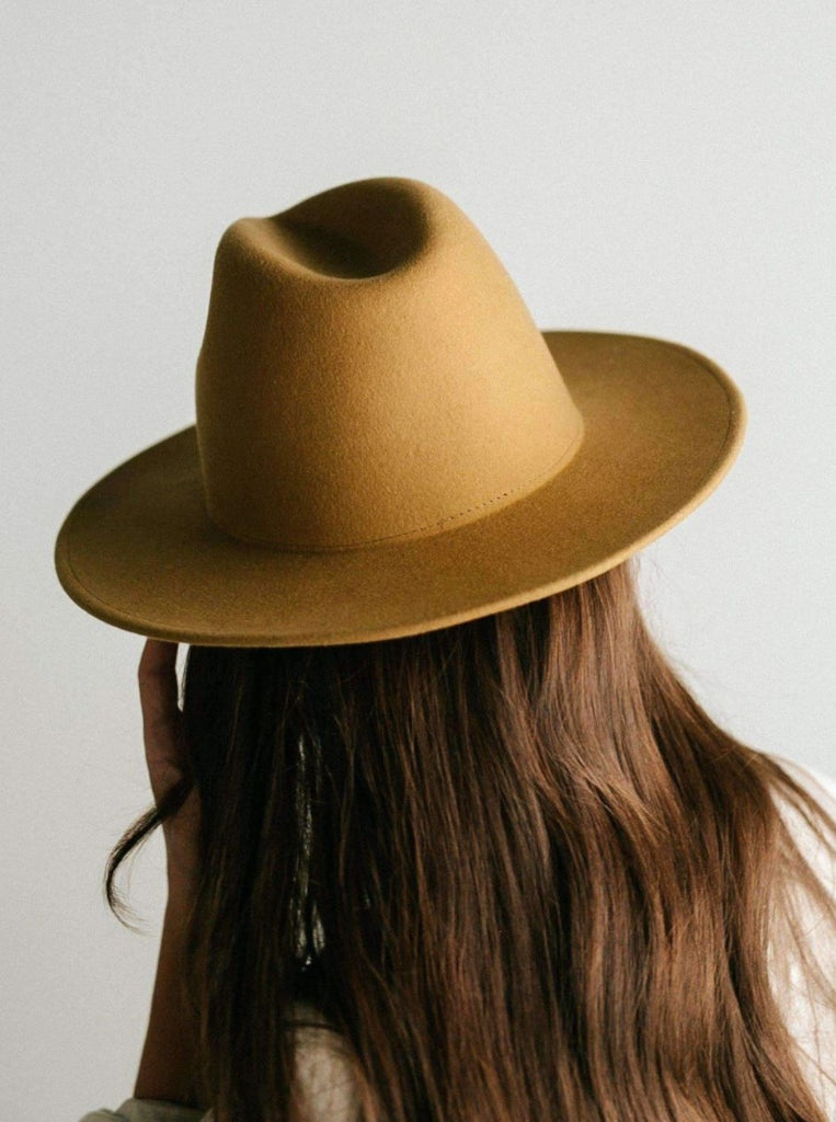 Gigi Pip Wes Fedora-Mustard - BluePeppermint Boutique