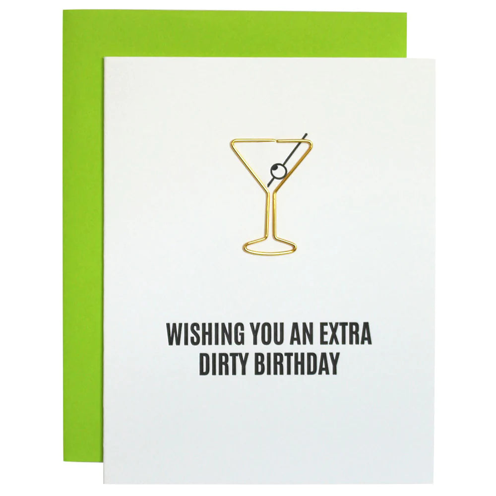 Chez Gagné Paperclip Letterpress Card - BluePeppermint Boutique