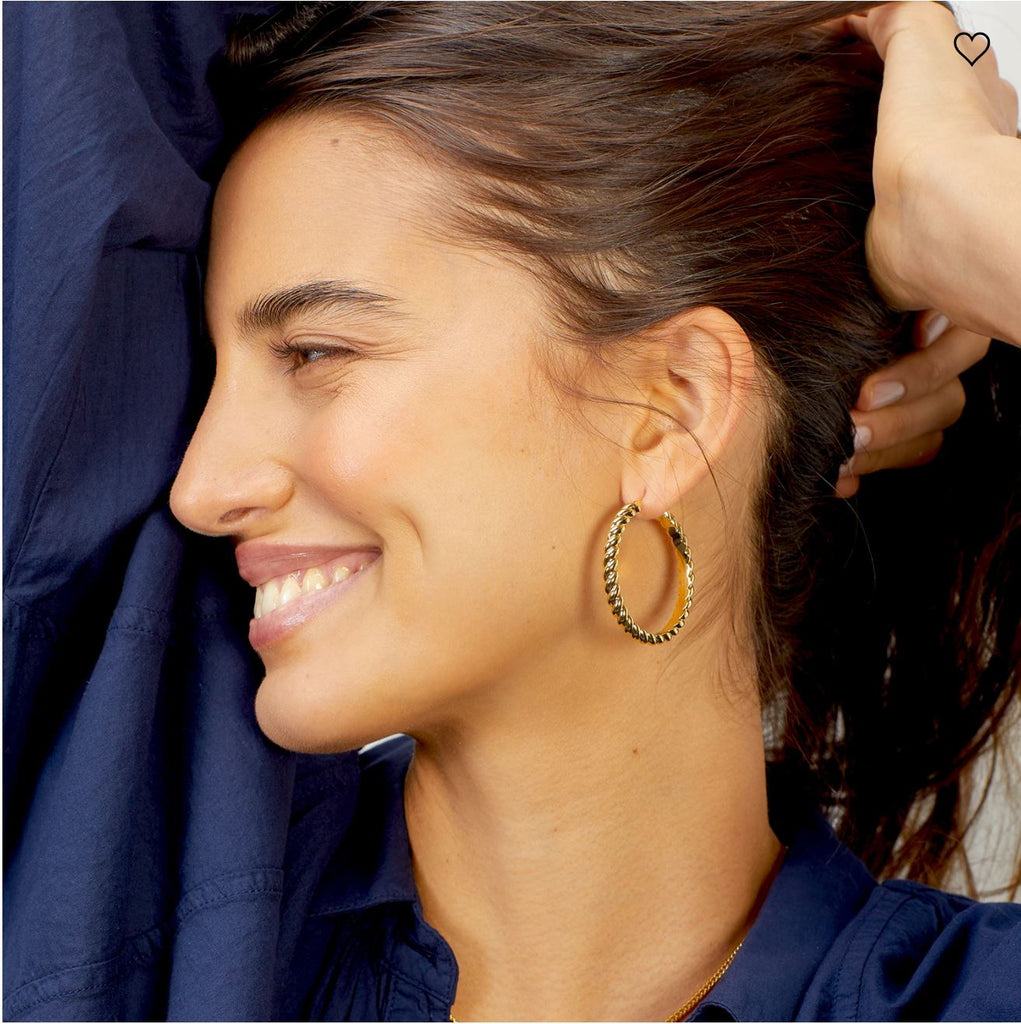Gorjana Crew Statement Hoops - BluePeppermint Boutique