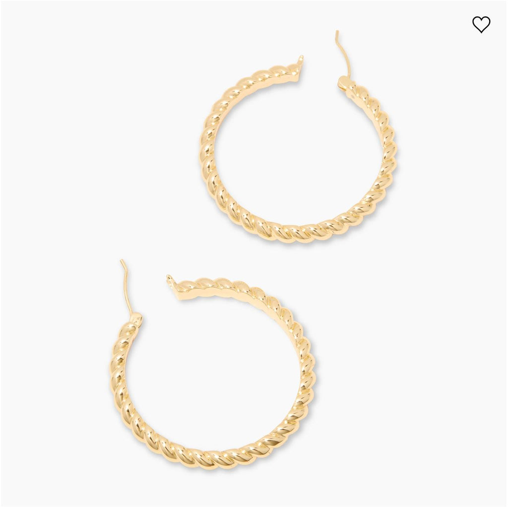 Gorjana Crew Statement Hoops - BluePeppermint Boutique