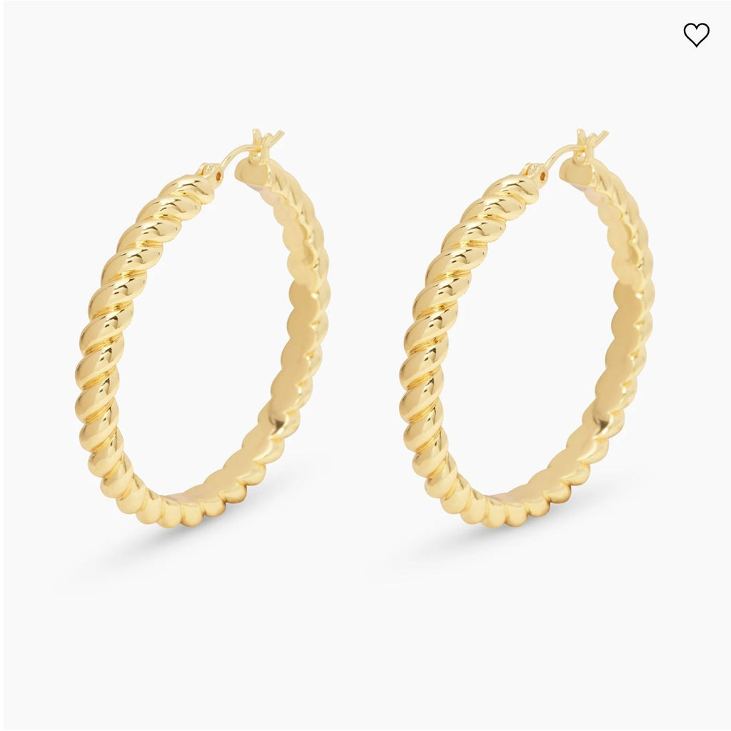 Gorjana Crew Statement Hoops - BluePeppermint Boutique