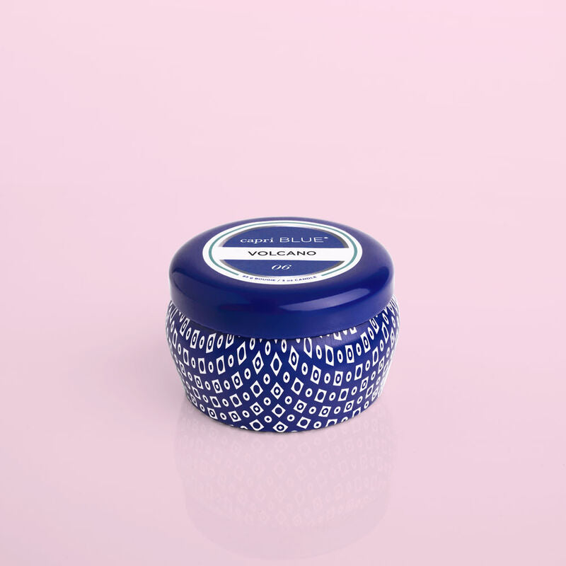 Capri Blue Volcano Mini Tin Candle - Blue - BluePeppermint Boutique