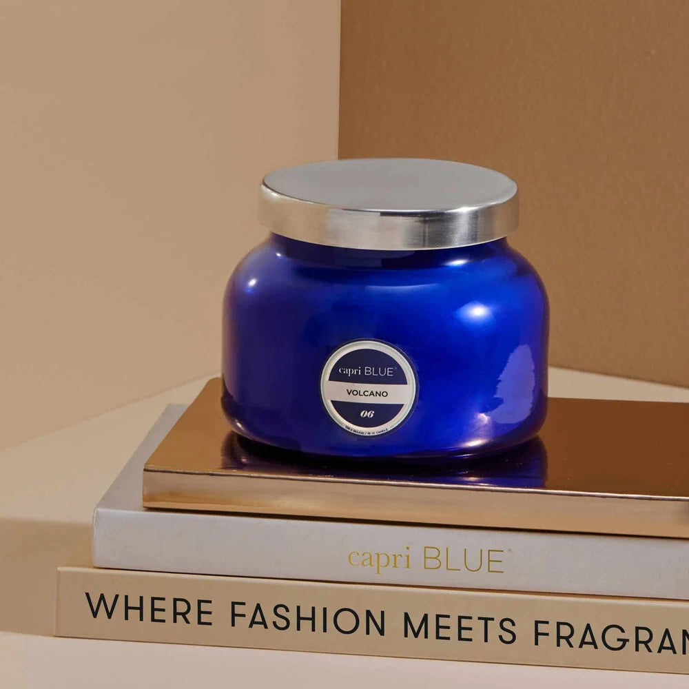 Capri Blue Volcano Jar Candle-Signature Blue - BluePeppermint Boutique