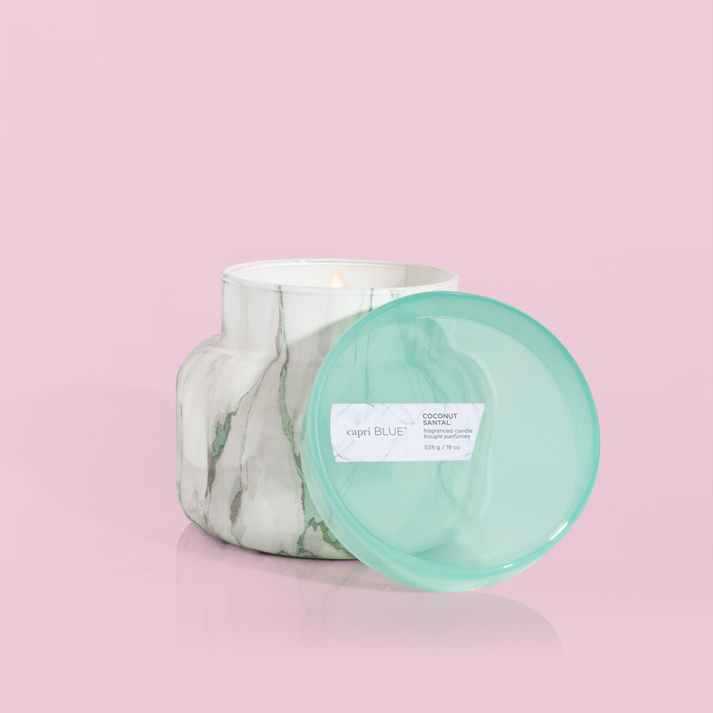 Capri Blue Coconut Santal Modern Marble Jar - BluePeppermint Boutique