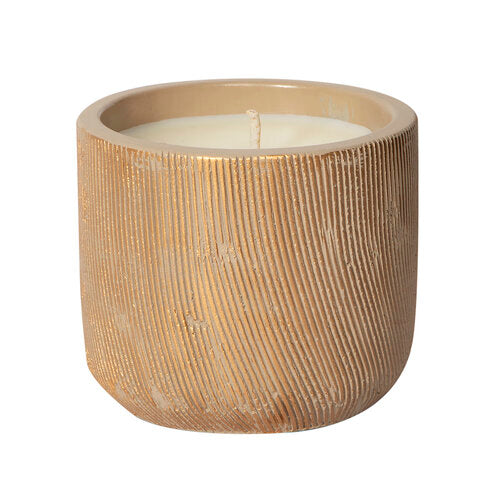 The SOi Company Amber&Teakwood Concrete Metallic Candle - BluePeppermint Boutique