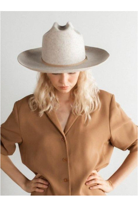 Gigi Pip Ezra Western Hat-Mix Grey - BluePeppermint Boutique