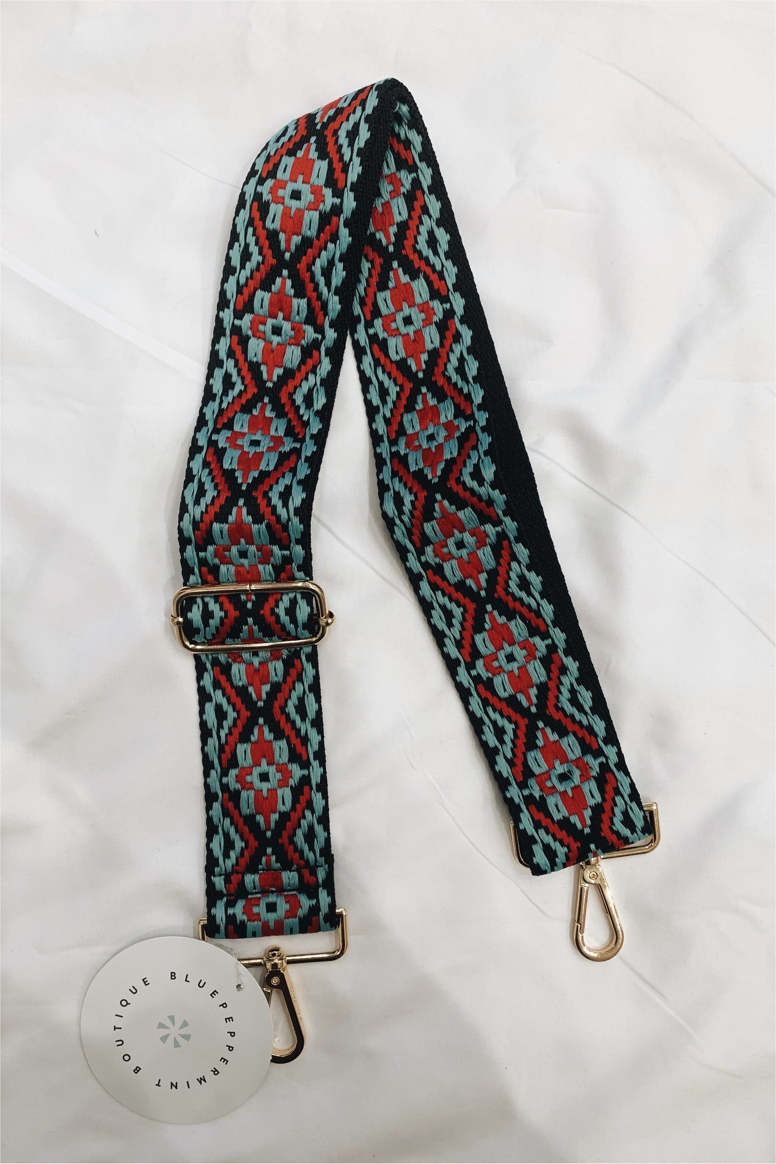 Ah-Dorned Bag Strap-Embroidered Prints