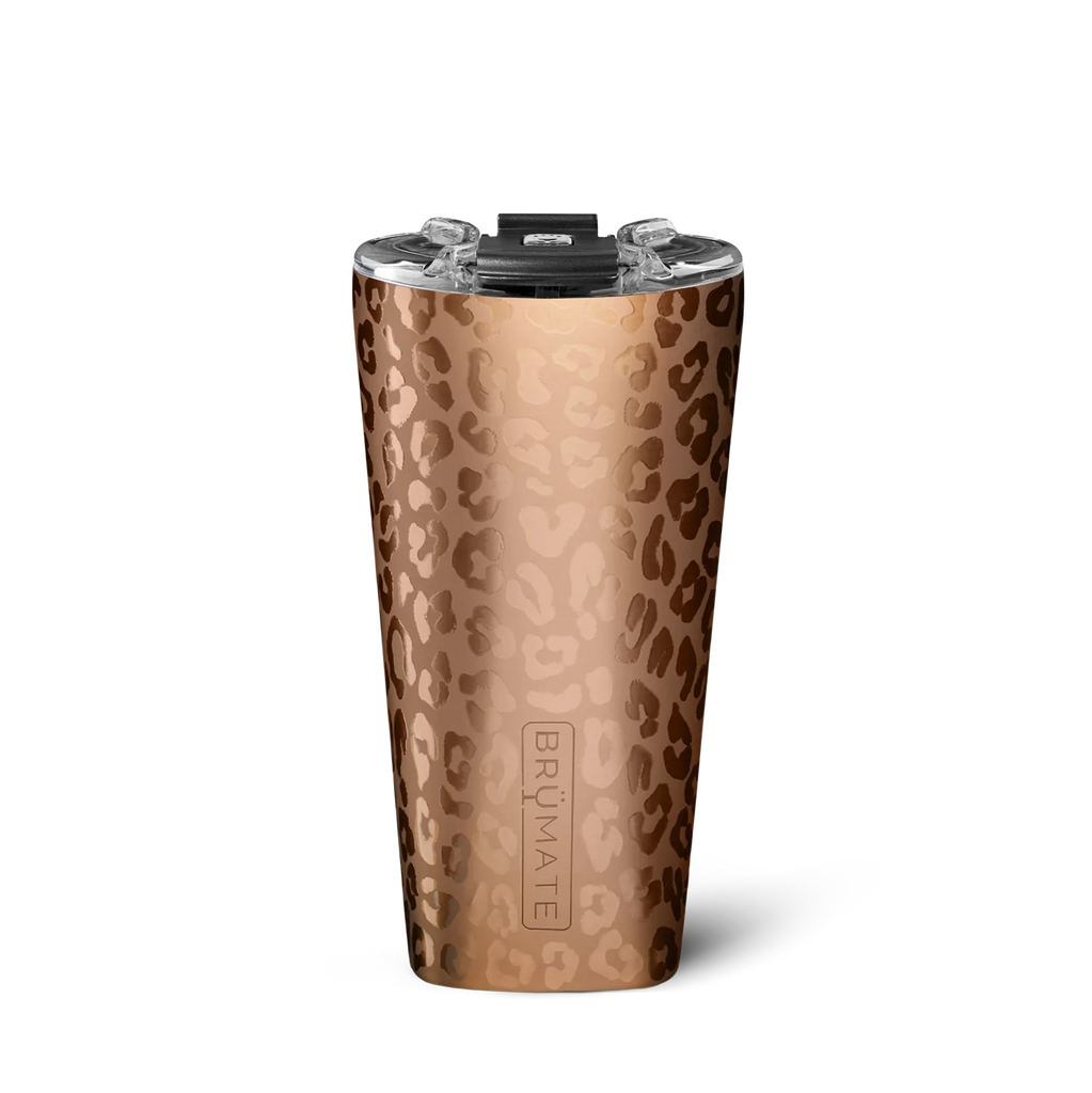 BruMate Imperial Pint MUV-Rose Gold Leopard - BluePeppermint Boutique