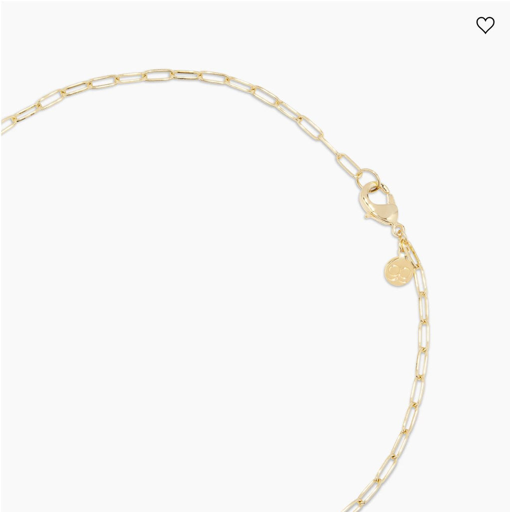 Gorjana Kara Padlock Charm Necklace - BluePeppermint Boutique