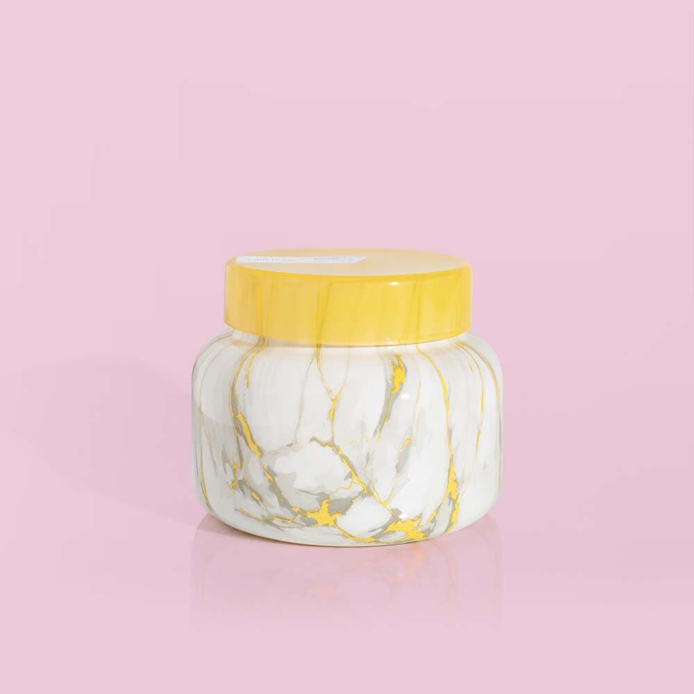 Capri Blue Pineapple Flower Modern Marble Jar - BluePeppermint Boutique