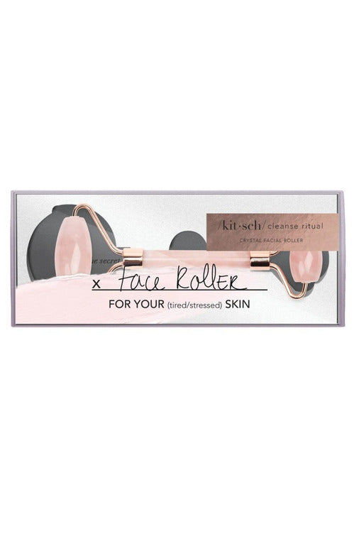 Kitsch Rose Quartz Crystal Facial Roller - BluePeppermint Boutique