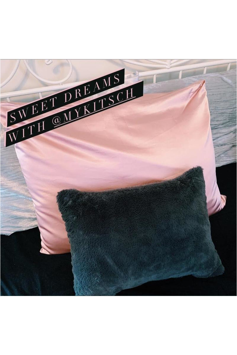 Sweet Dreams Pink Satin Pillowcase