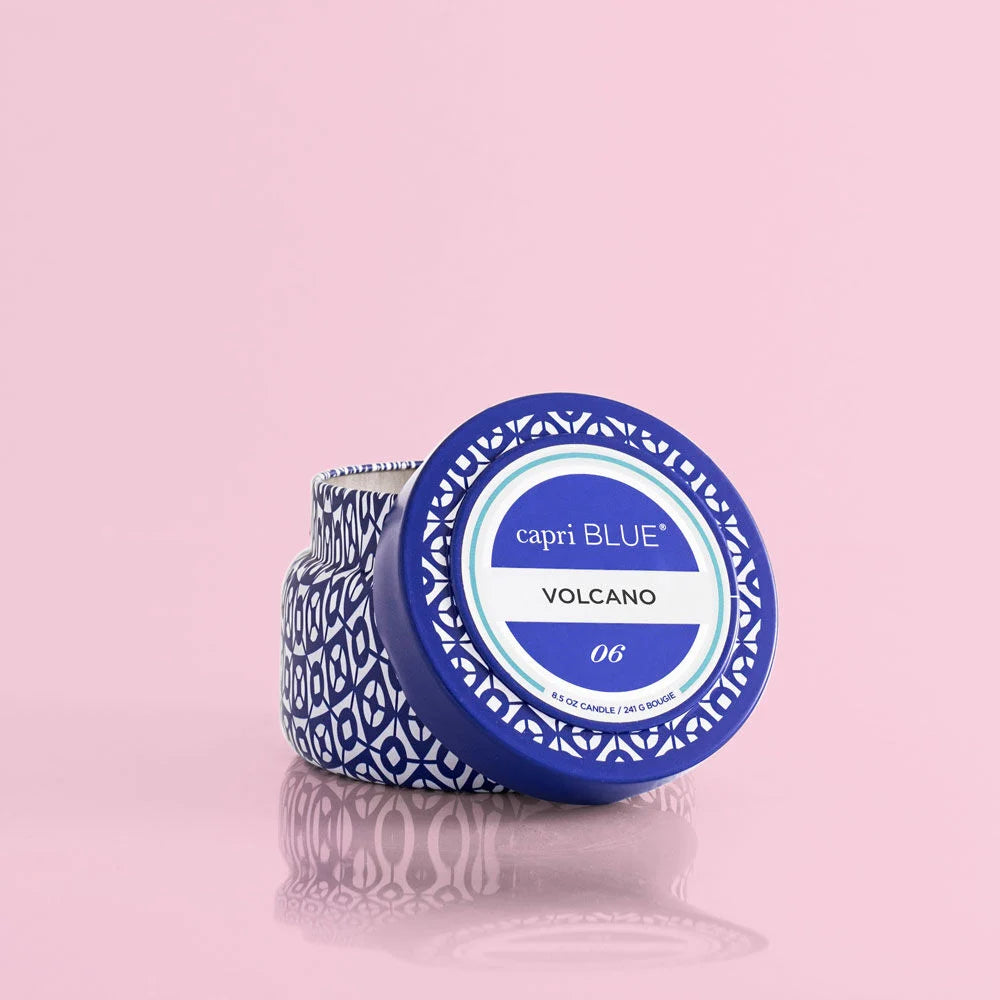 Capri Blue Printed Travel Tin - Volcano - BluePeppermint Boutique